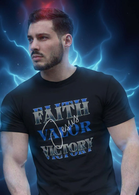 Faith Valor Victory Powerful T-shirt