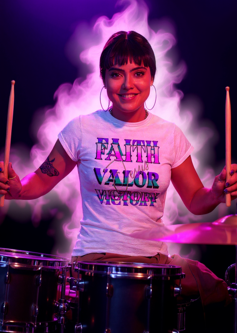 Faith Valor Victory Thru Jesus Women's short sleeve t-shirt